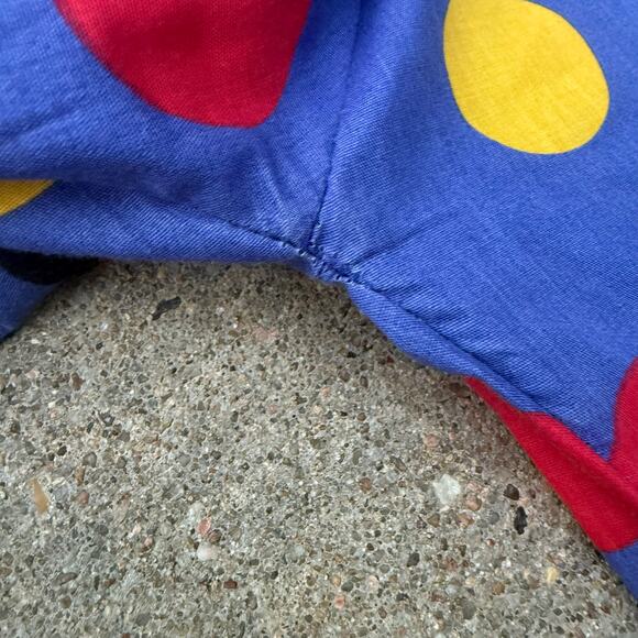 Vintage handmade blue Polkadot clown suit with pom detail on front MEDIUM? - Picture 6 of 13